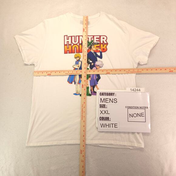 Hunter X Hunter Casual Pullover Graphic T-Shirt Adult Mens Size 2XL White - Picture 5 of 9